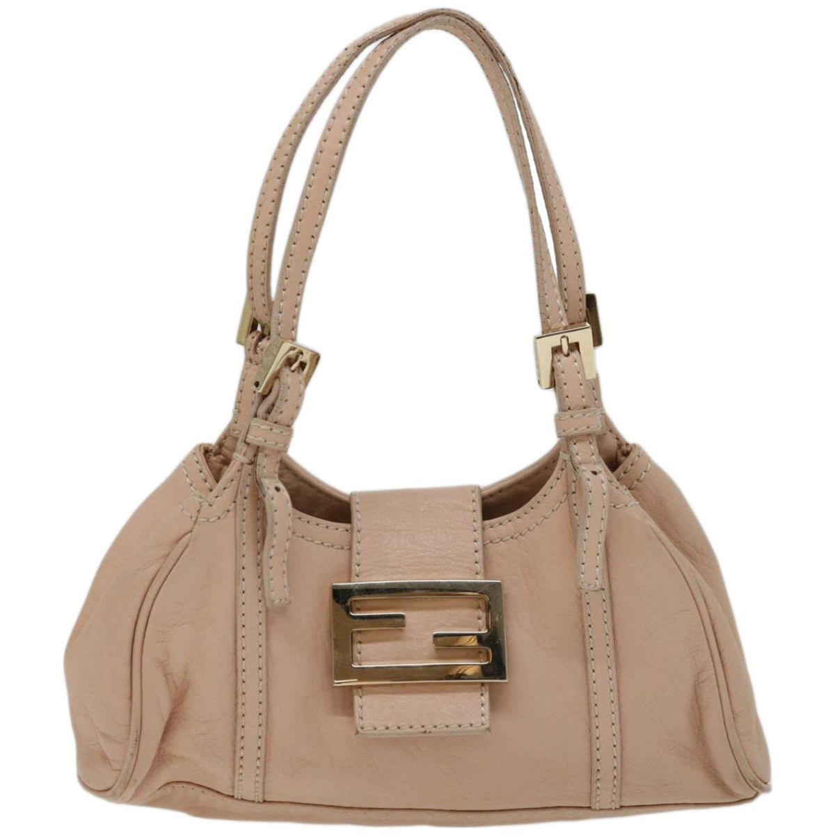 FENDI Hand Bag Leather Pink yk10711