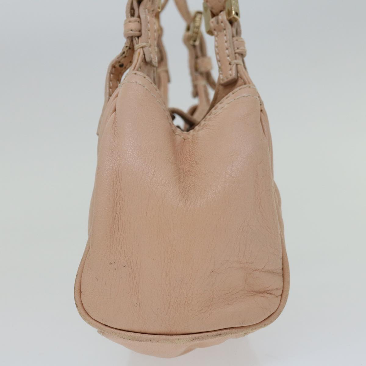 FENDI Hand Bag Leather Pink yk10711