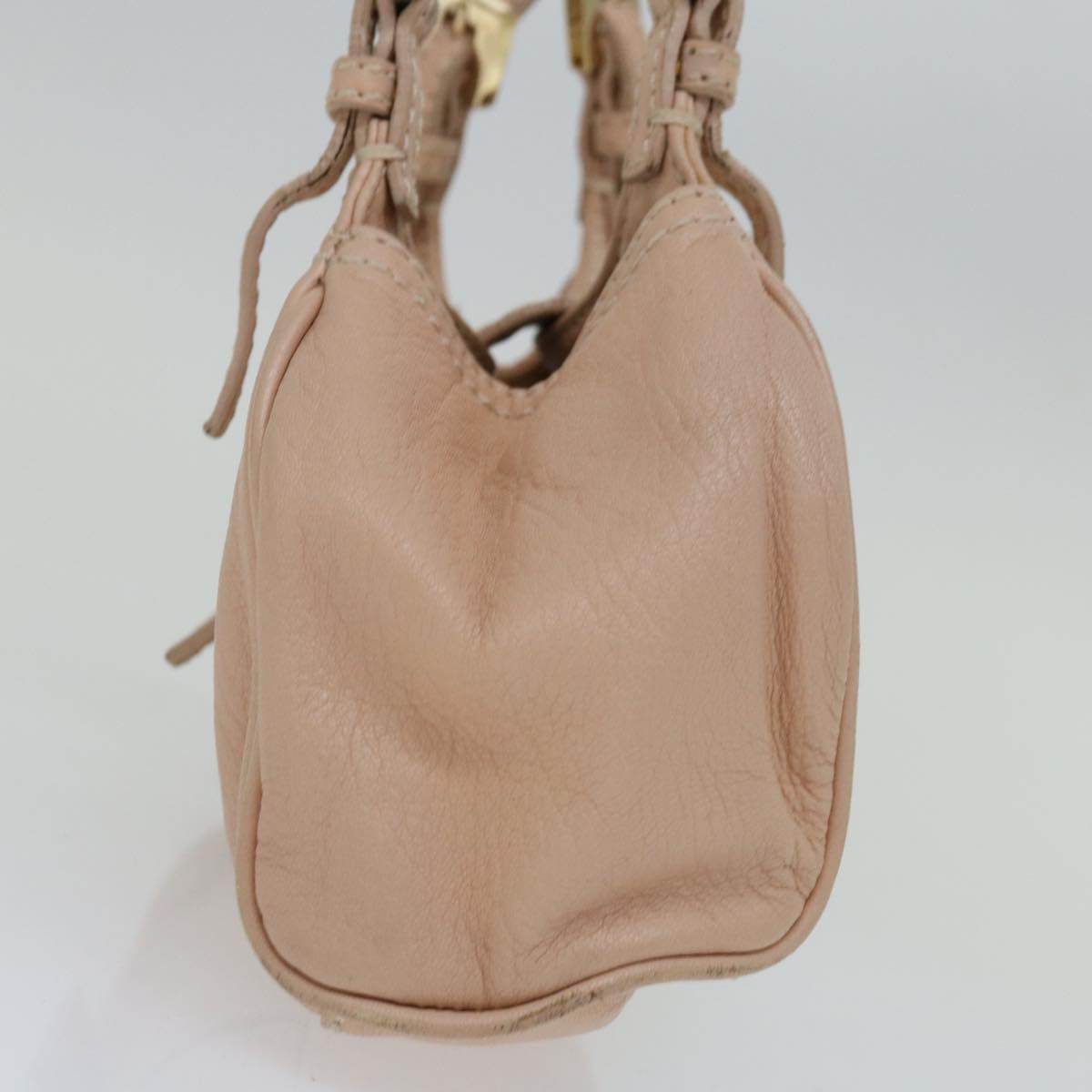 FENDI Hand Bag Leather Pink yk10711