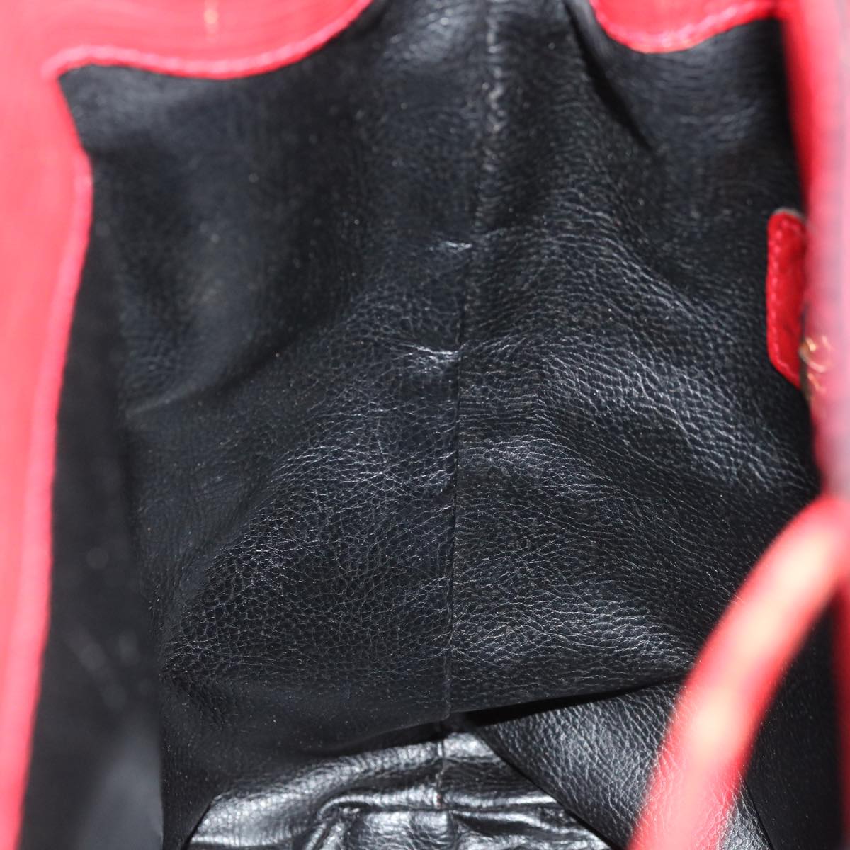 FENDI Shoulder Bag Leather Red yk10770