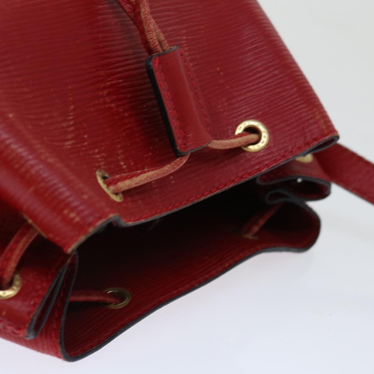 FENDI Shoulder Bag Leather Red yk10770