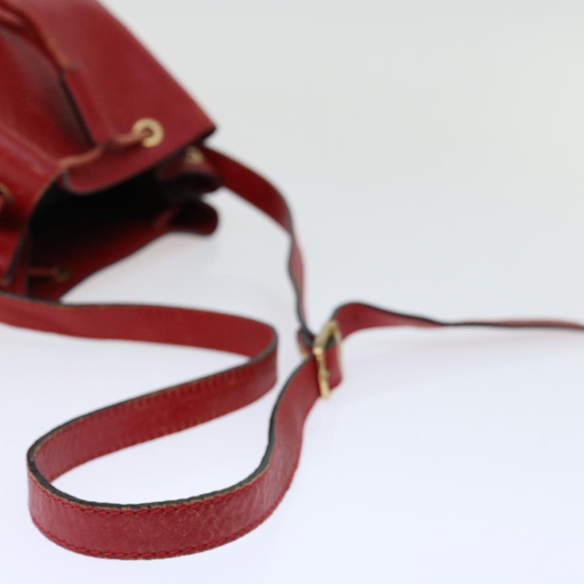 FENDI Shoulder Bag Leather Red yk10770