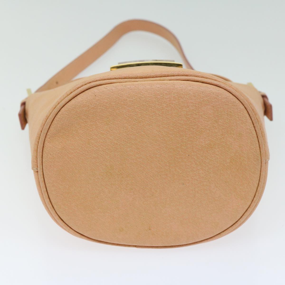 FENDI Mamma Baguette Shoulder Bag Leather Orange yk10805