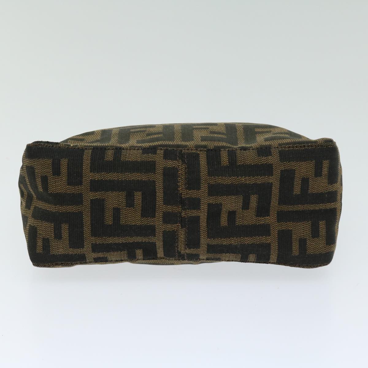 FENDI Zucca Canvas Hand Bag Black Brown yk10821