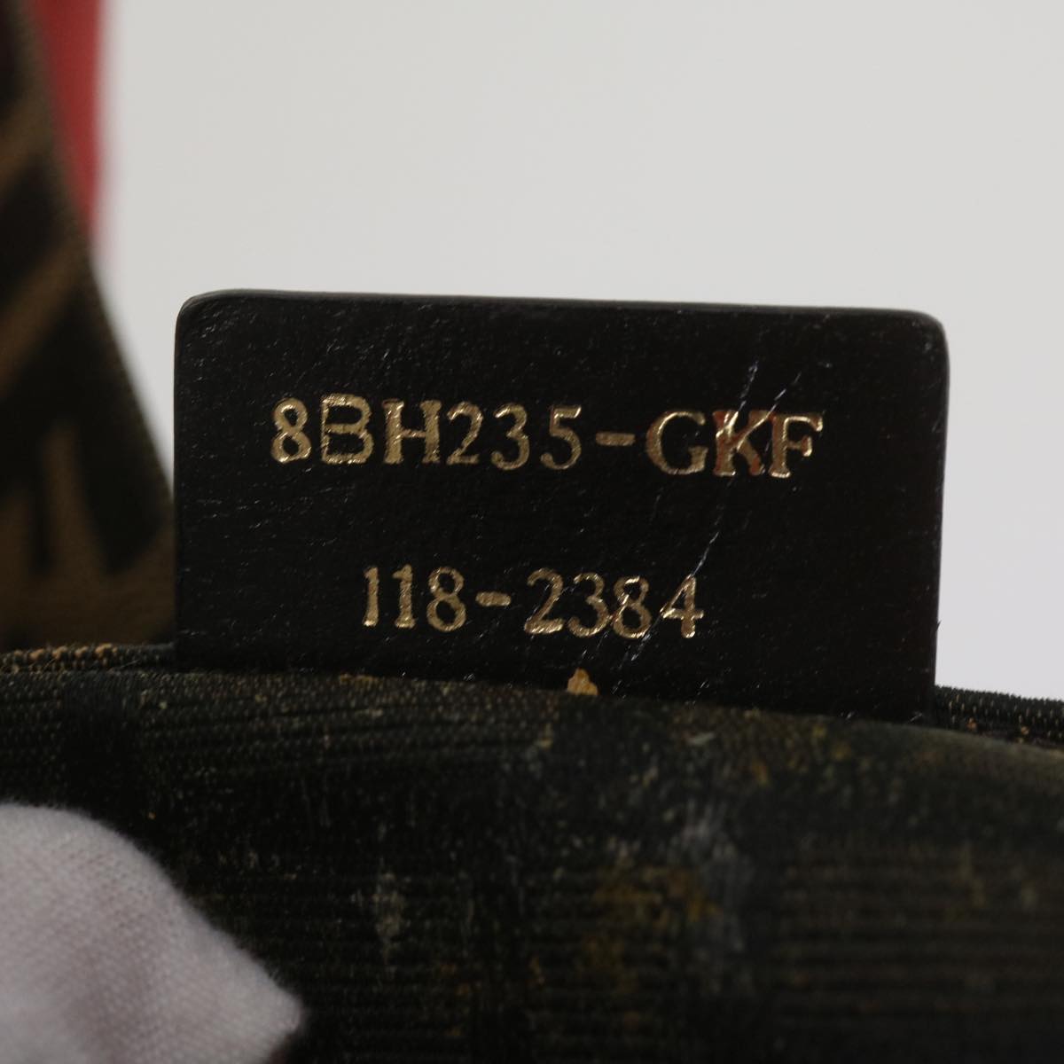 FENDI Zucca Canvas Tote Bag Black Brown yk10891