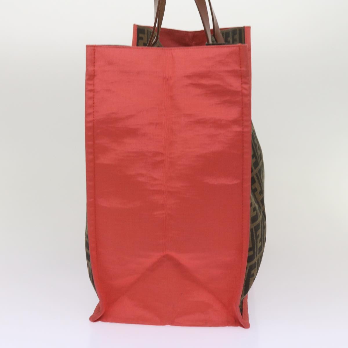 FENDI Zucca Canvas Tote Bag Black Brown yk10891
