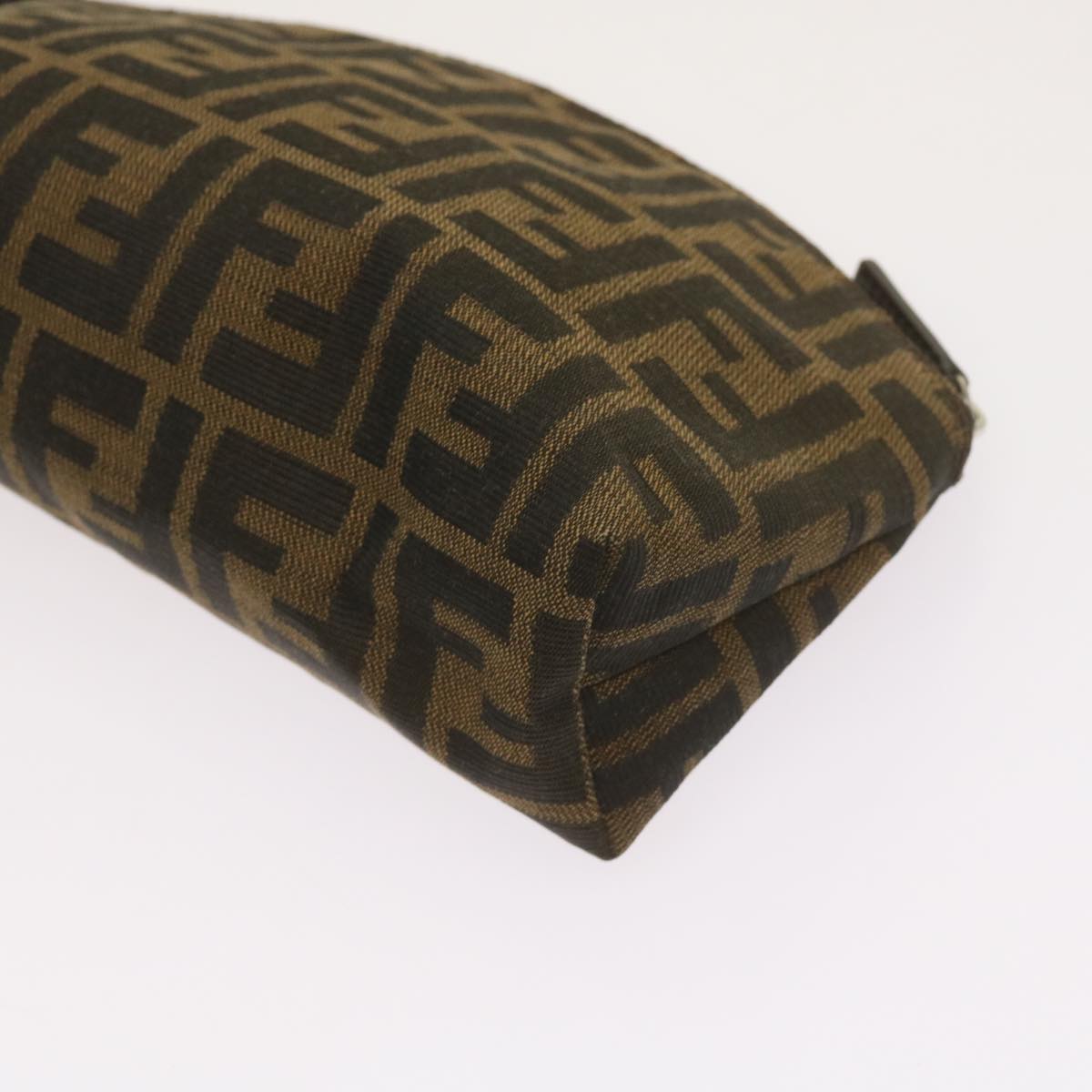 FENDI Zucca Canvas Pouch Brown Black yk10915