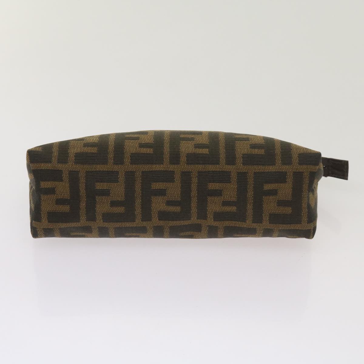FENDI Zucca Canvas Pouch Brown Black yk10915