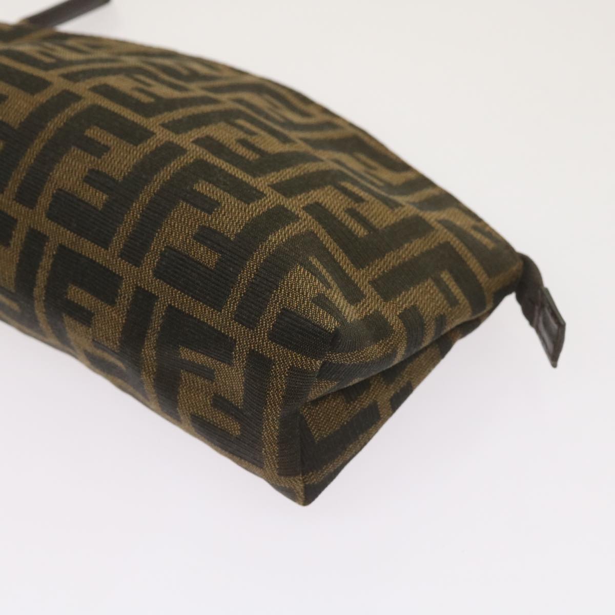 FENDI Zucca Canvas Pouch Brown Black yk10915