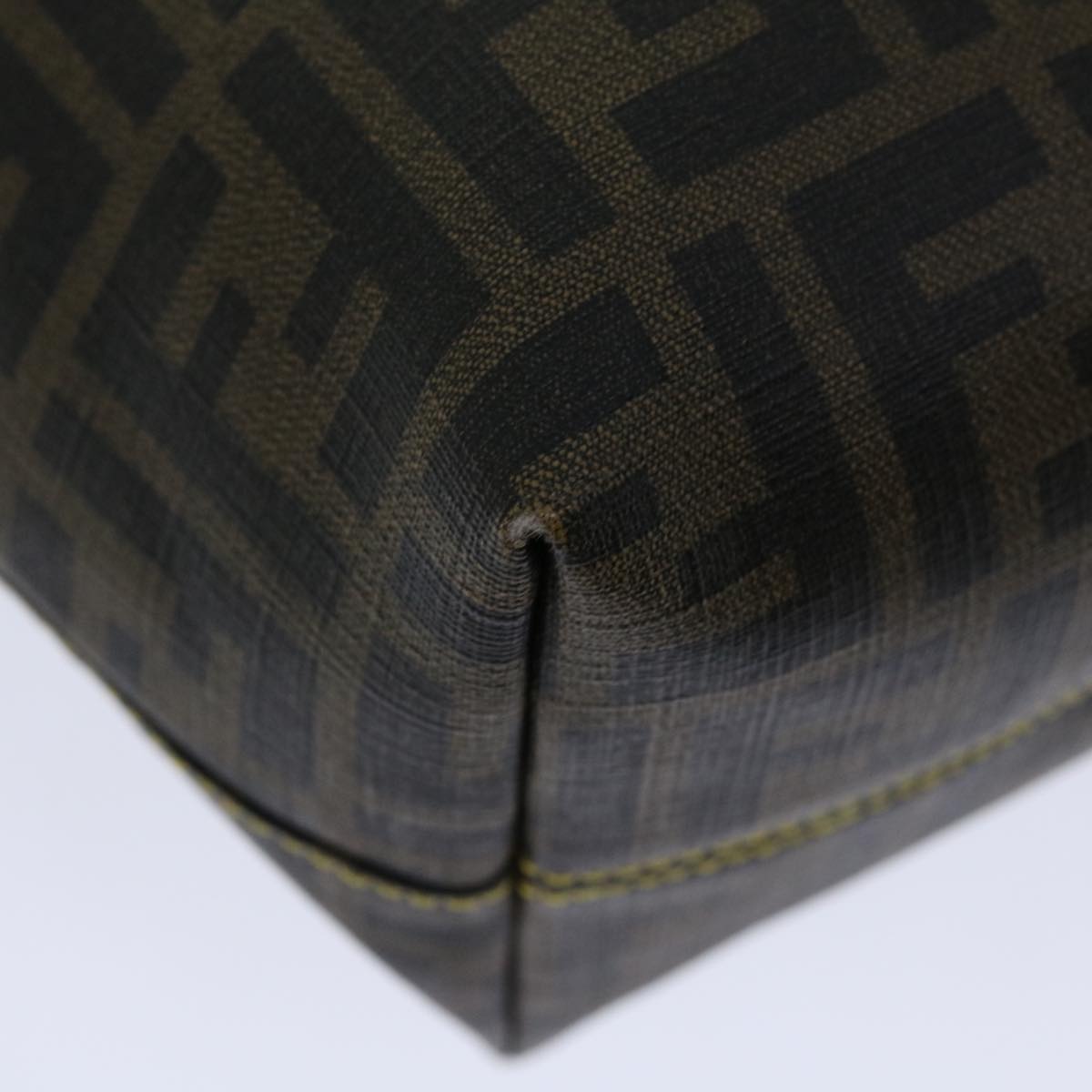 FENDI Zucca Canvas Tote Bag Black Brown yk10957