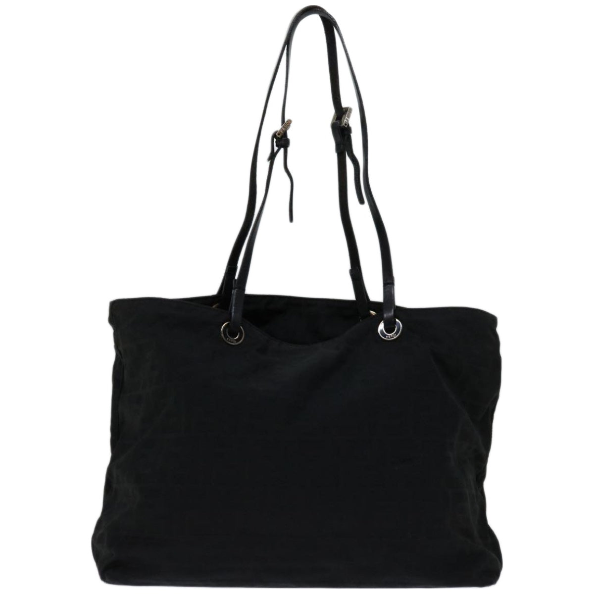 FENDI Zucca Canvas Tote Bag Black yk10976