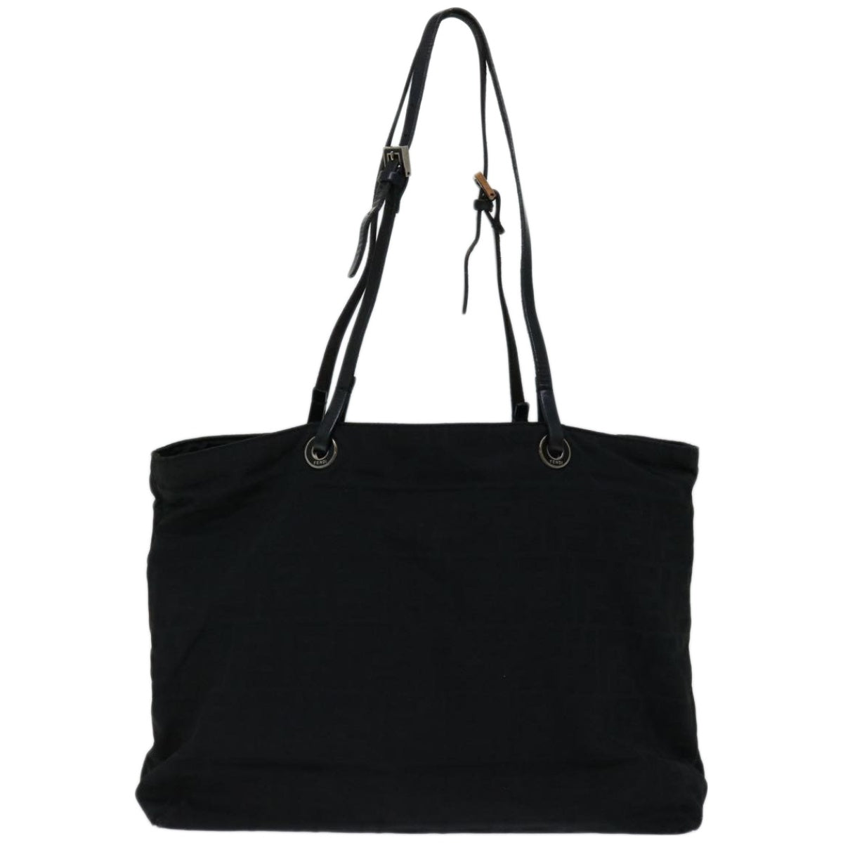 FENDI Zucca Canvas Tote Bag Black yk10976