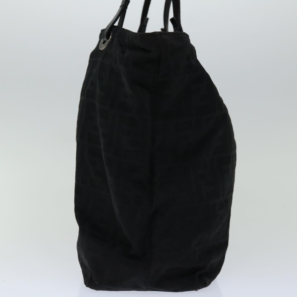 FENDI Zucca Canvas Tote Bag Black yk10976