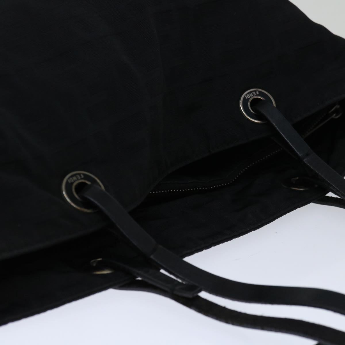 FENDI Zucca Canvas Tote Bag Black yk10976
