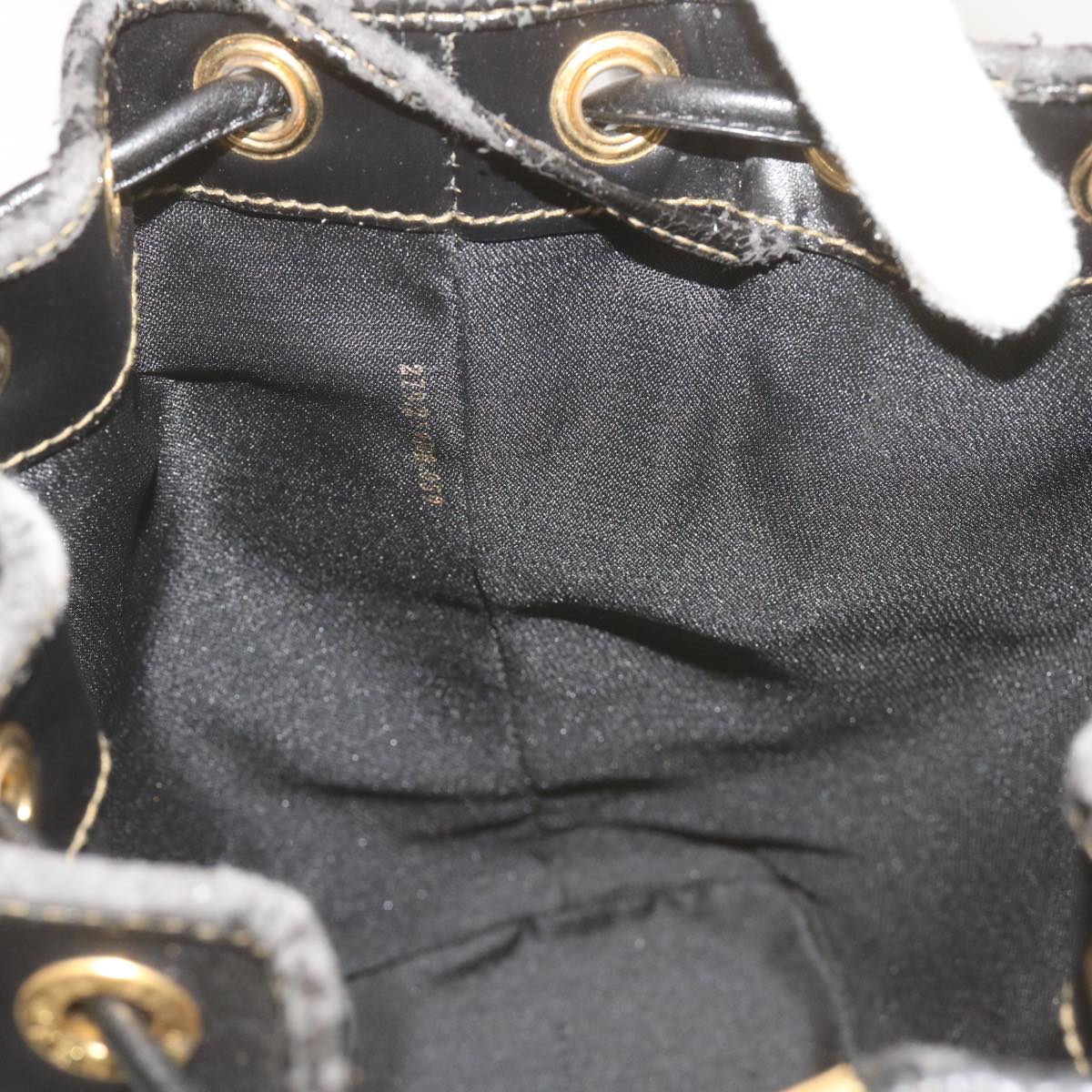 FENDI Pecan Canvas Shoulder Bag Brown Black