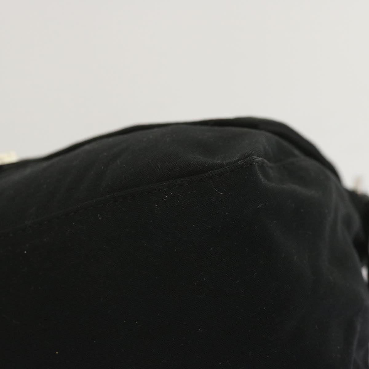 FENDI Mamma Baguette Shoulder Bag Nylon Black