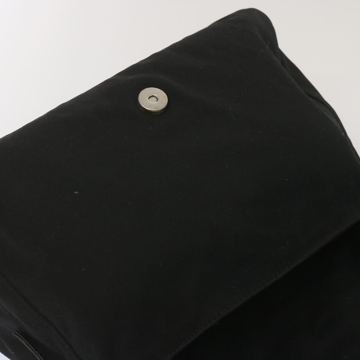 FENDI Mamma Baguette Shoulder Bag Nylon Black