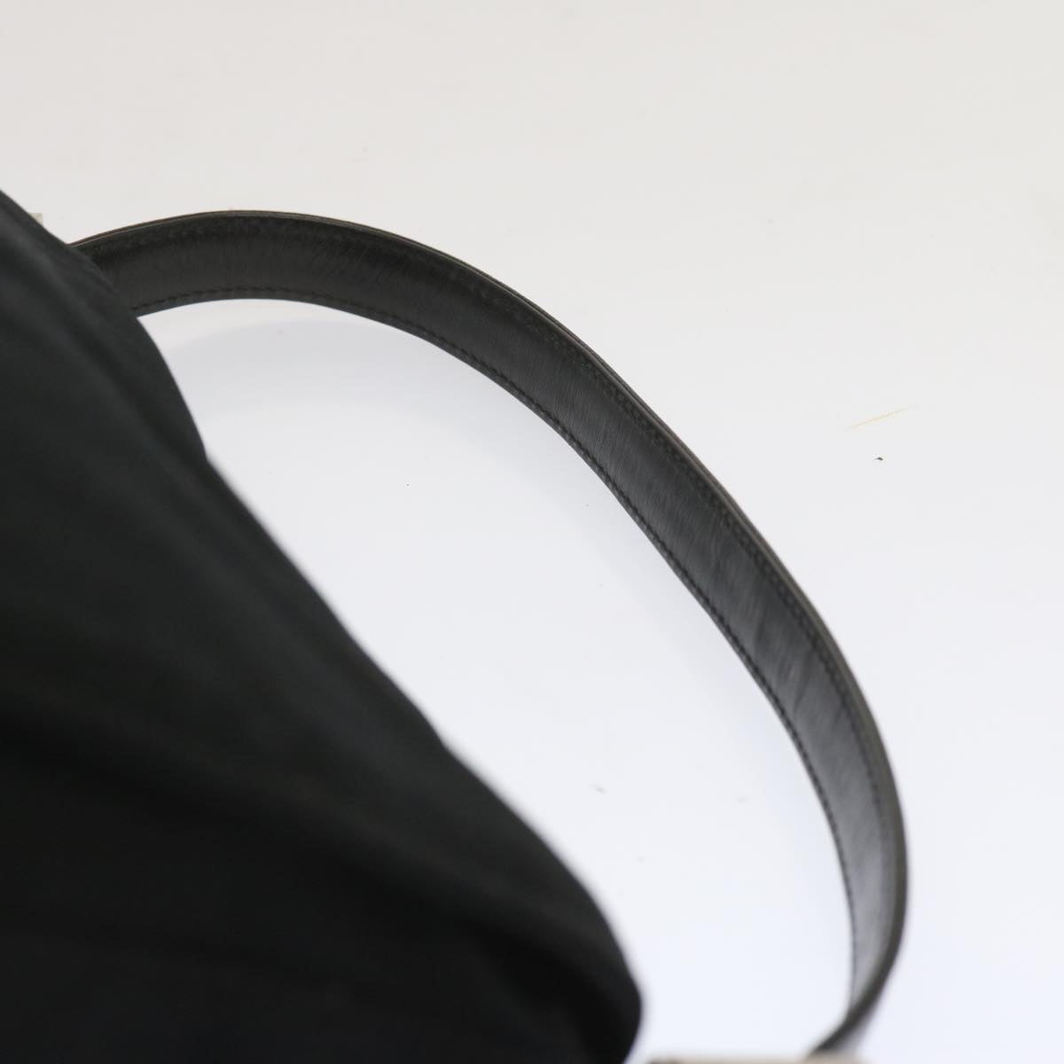 FENDI Mamma Baguette Shoulder Bag Nylon Black