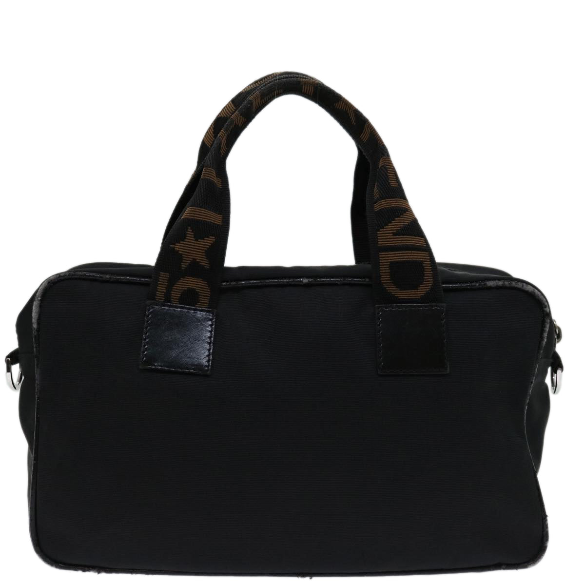 FENDI Hand Bag Canvas Black yk11127