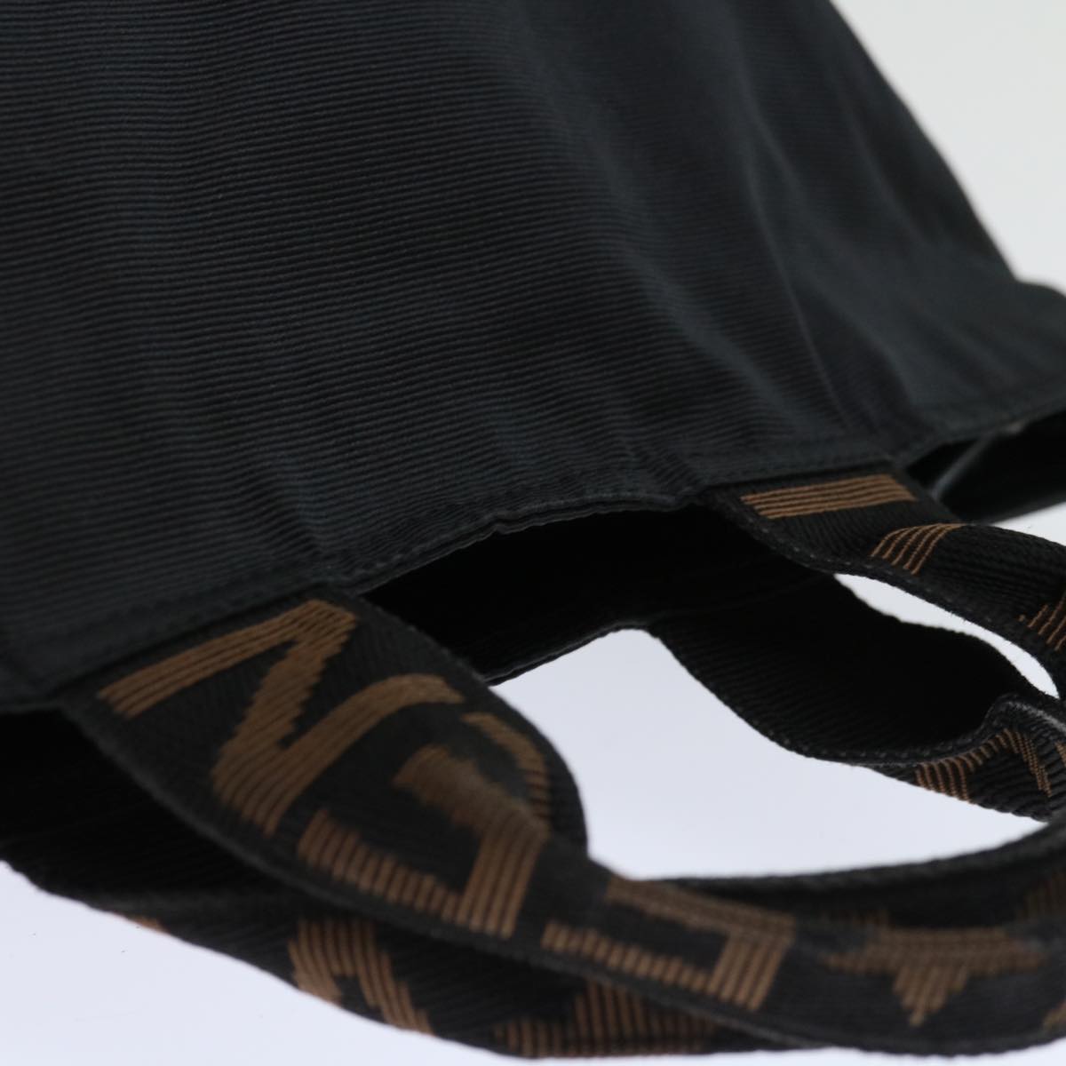 FENDI Hand Bag Canvas Black yk11128