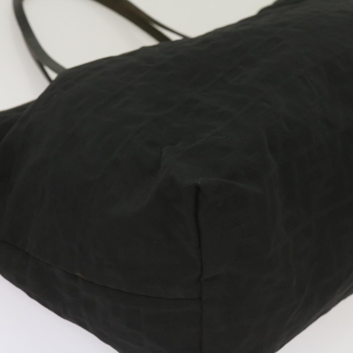 FENDI Zucca Canvas Tote Bag Black yk11259