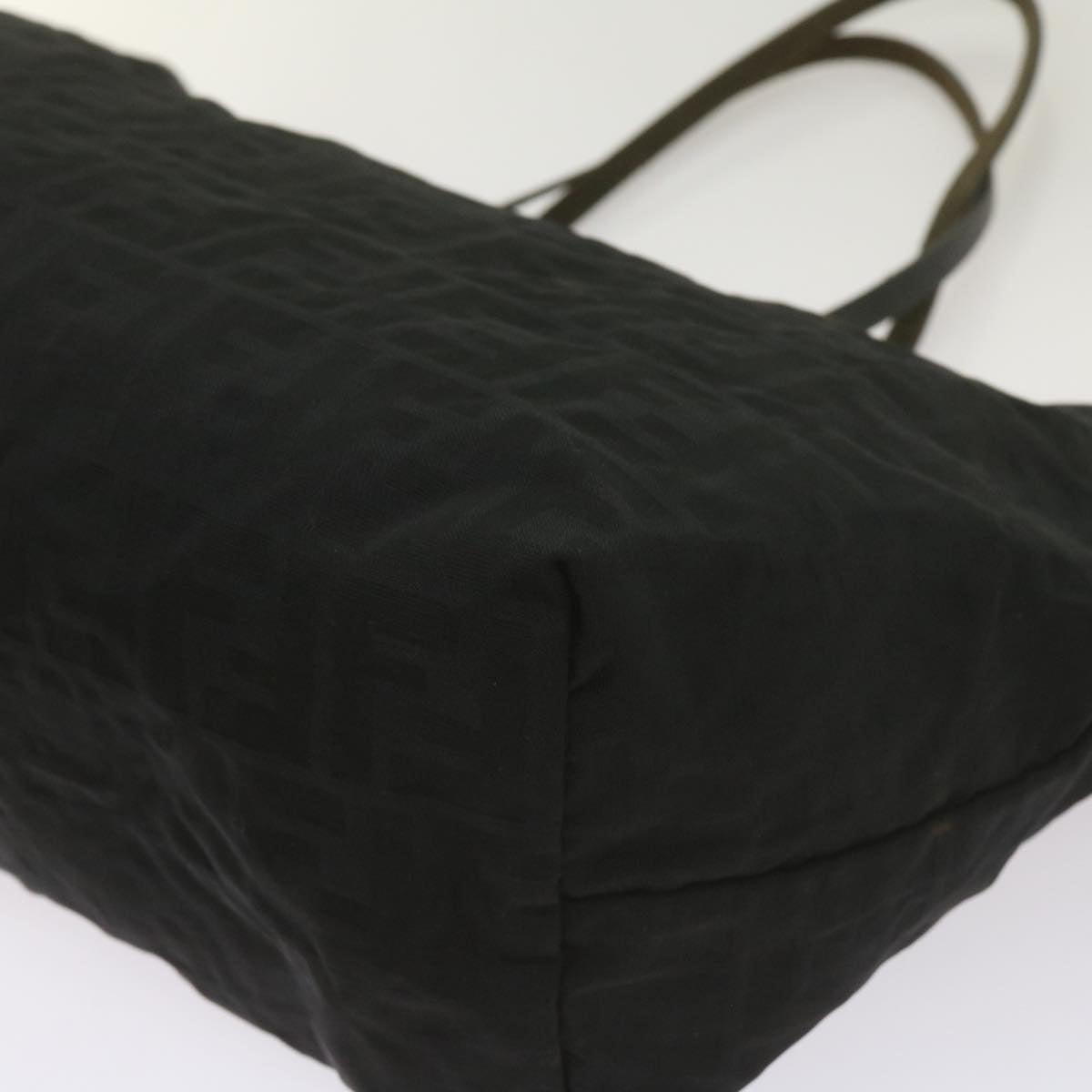 FENDI Zucca Canvas Tote Bag Black yk11259