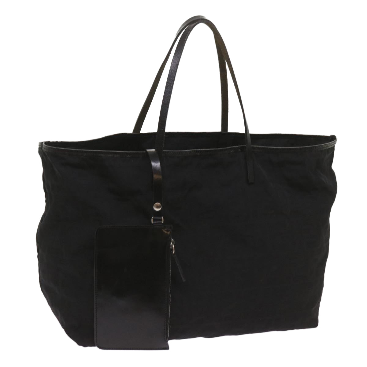 FENDI Zucca Canvas Tote Bag Black yk11259