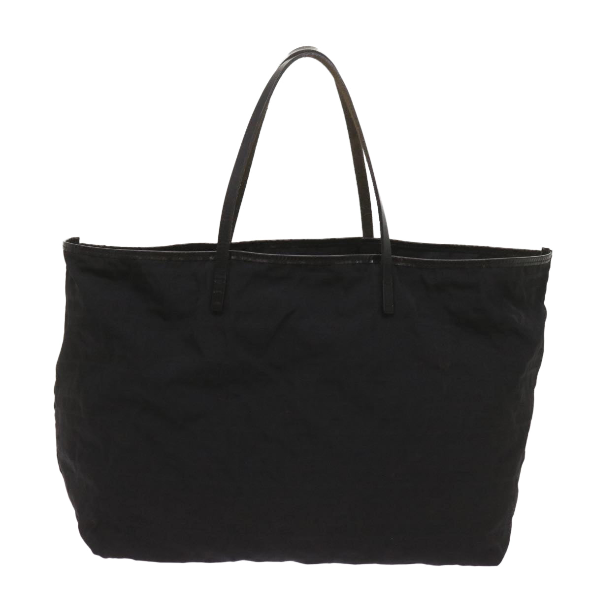 FENDI Zucca Canvas Tote Bag Black yk11259