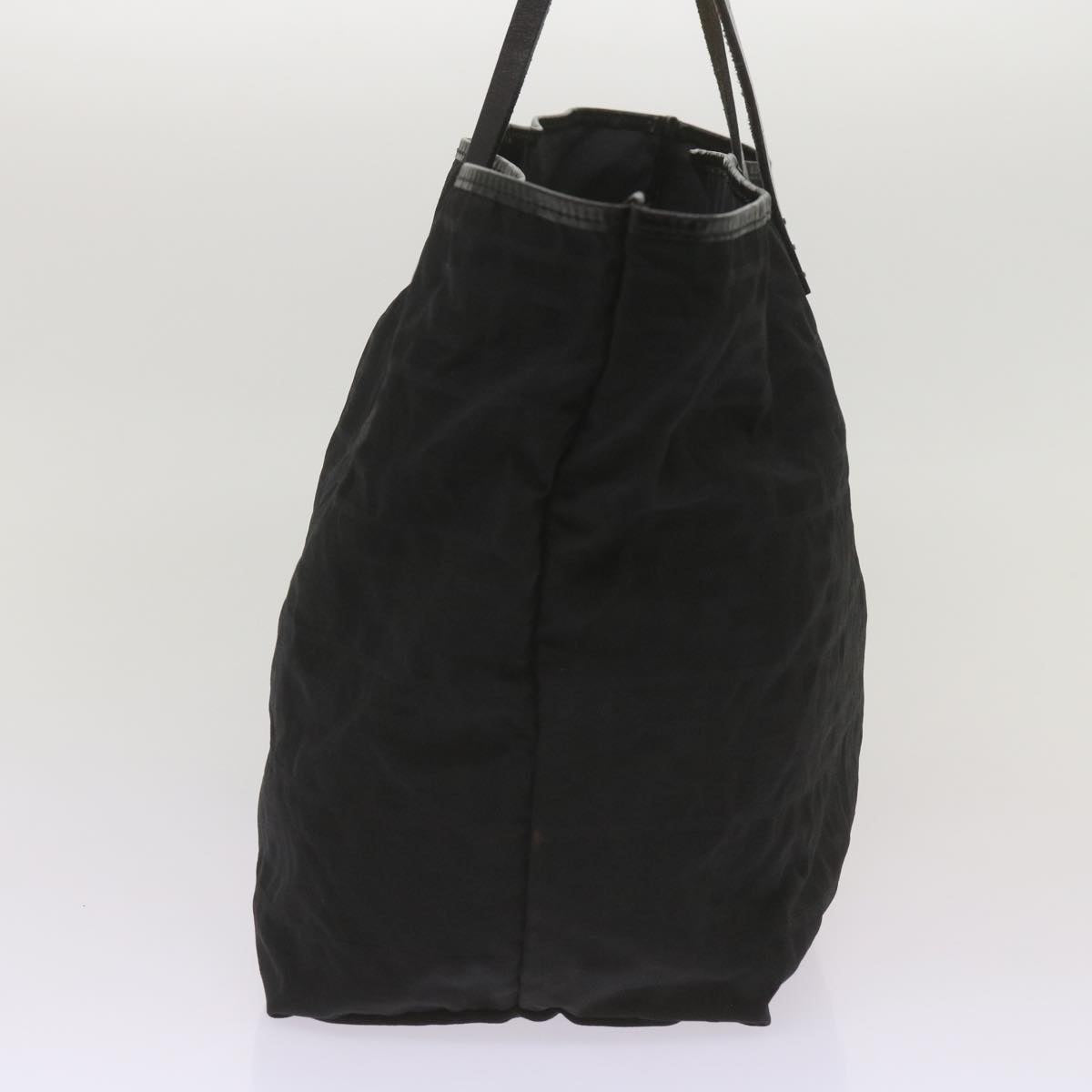 FENDI Zucca Canvas Tote Bag Black yk11259