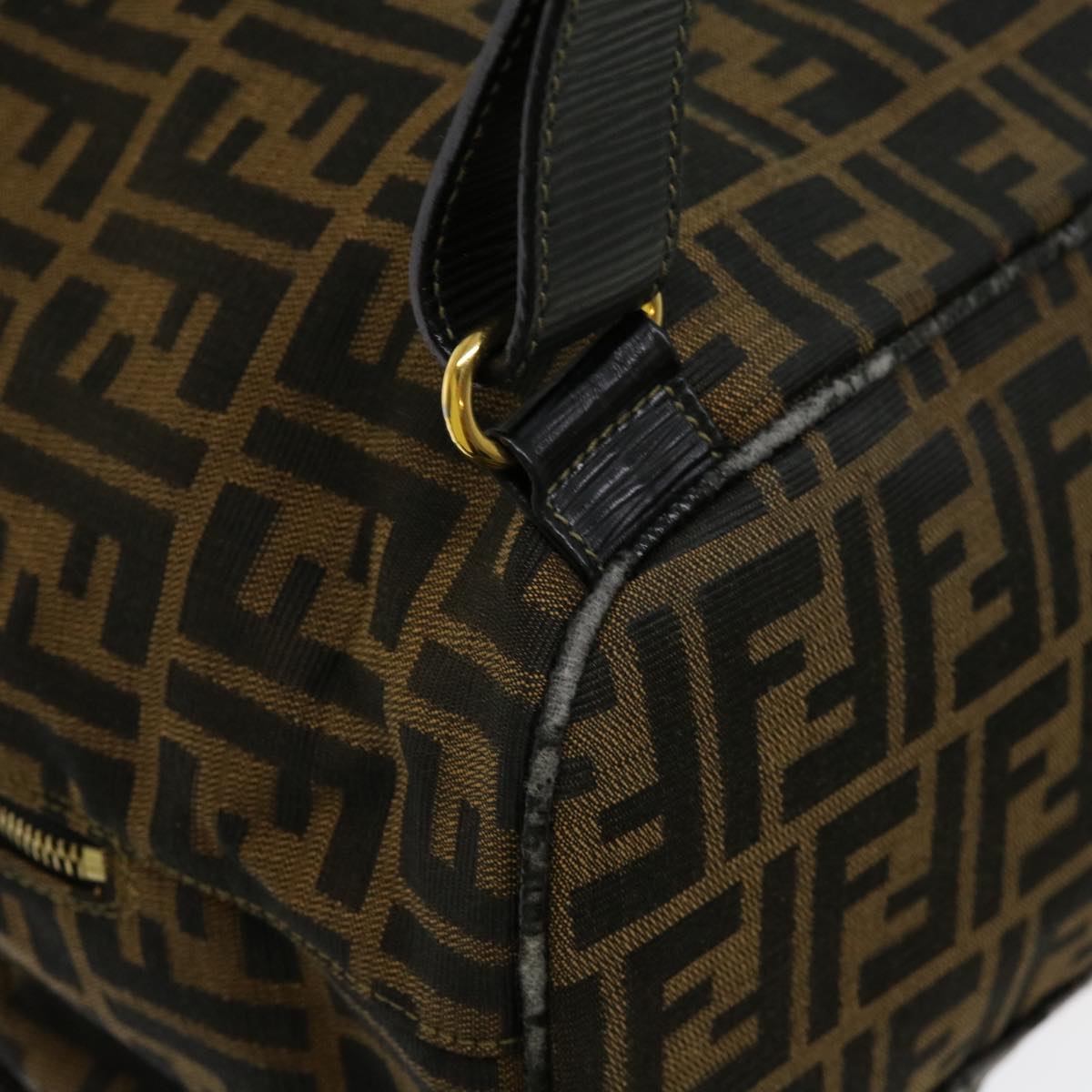 FENDI Zucca Canvas Backpack Brown Black yk11410