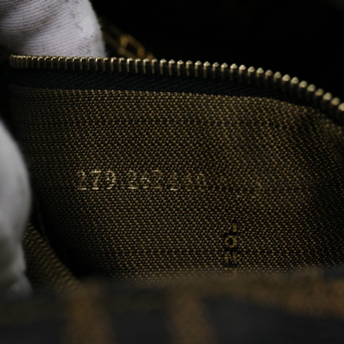 FENDI Zucca Canvas Backpack Brown Black yk11410