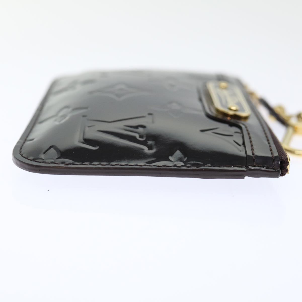LOUIS VUITTON Vernis Pochette Cles NM Coin Purse Amarante M93557 LV yk11701