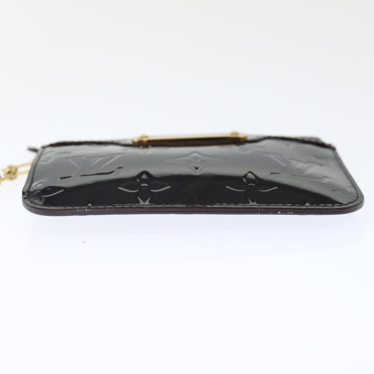 LOUIS VUITTON Vernis Pochette Cles NM Coin Purse Amarante M93557 LV yk11701