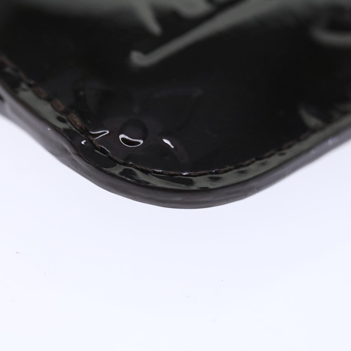 LOUIS VUITTON Vernis Pochette Cles NM Coin Purse Amarante M93557 LV yk11701