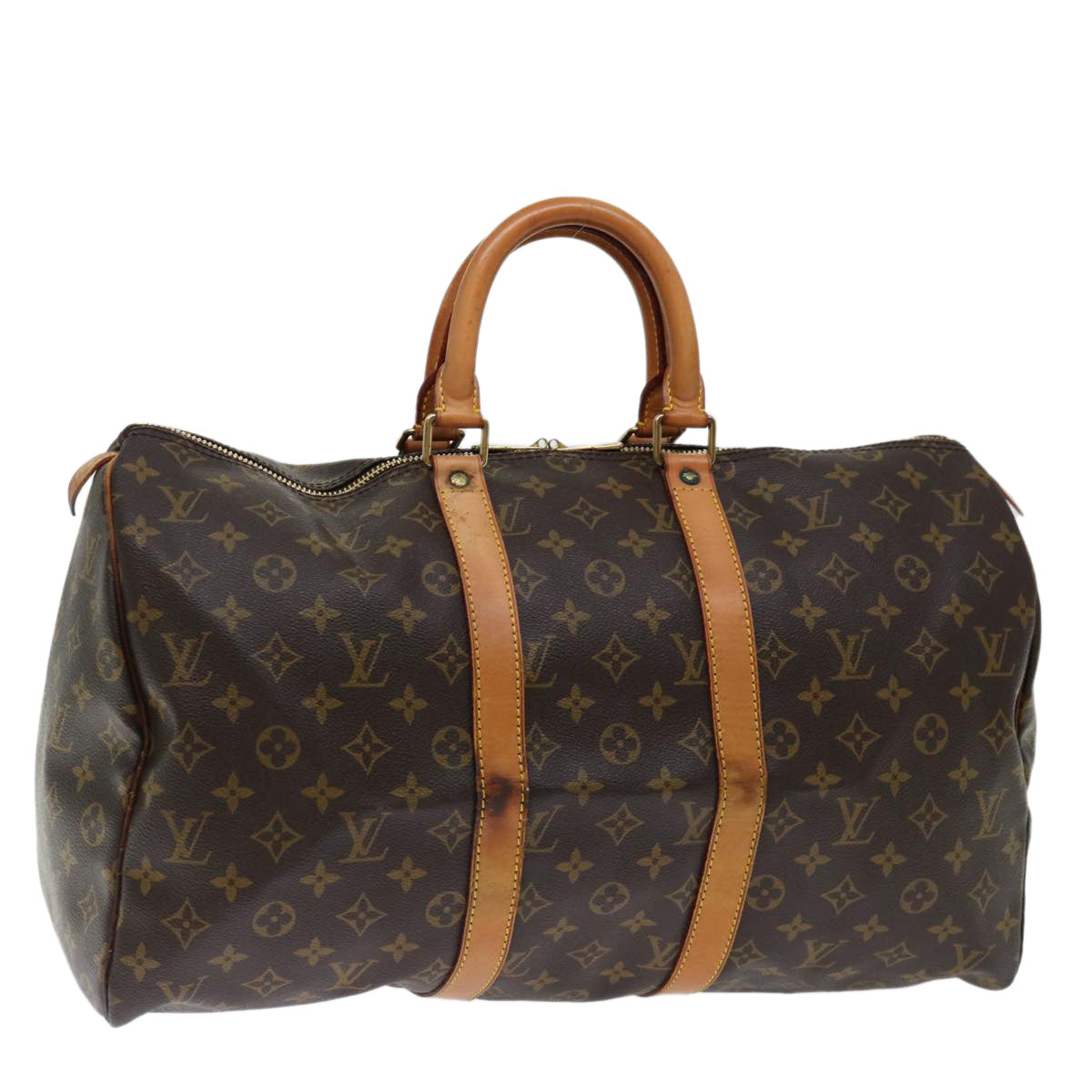 LOUIS VUITTON Monogram Keepall 45 Boston Bag M41428 LV yk11714