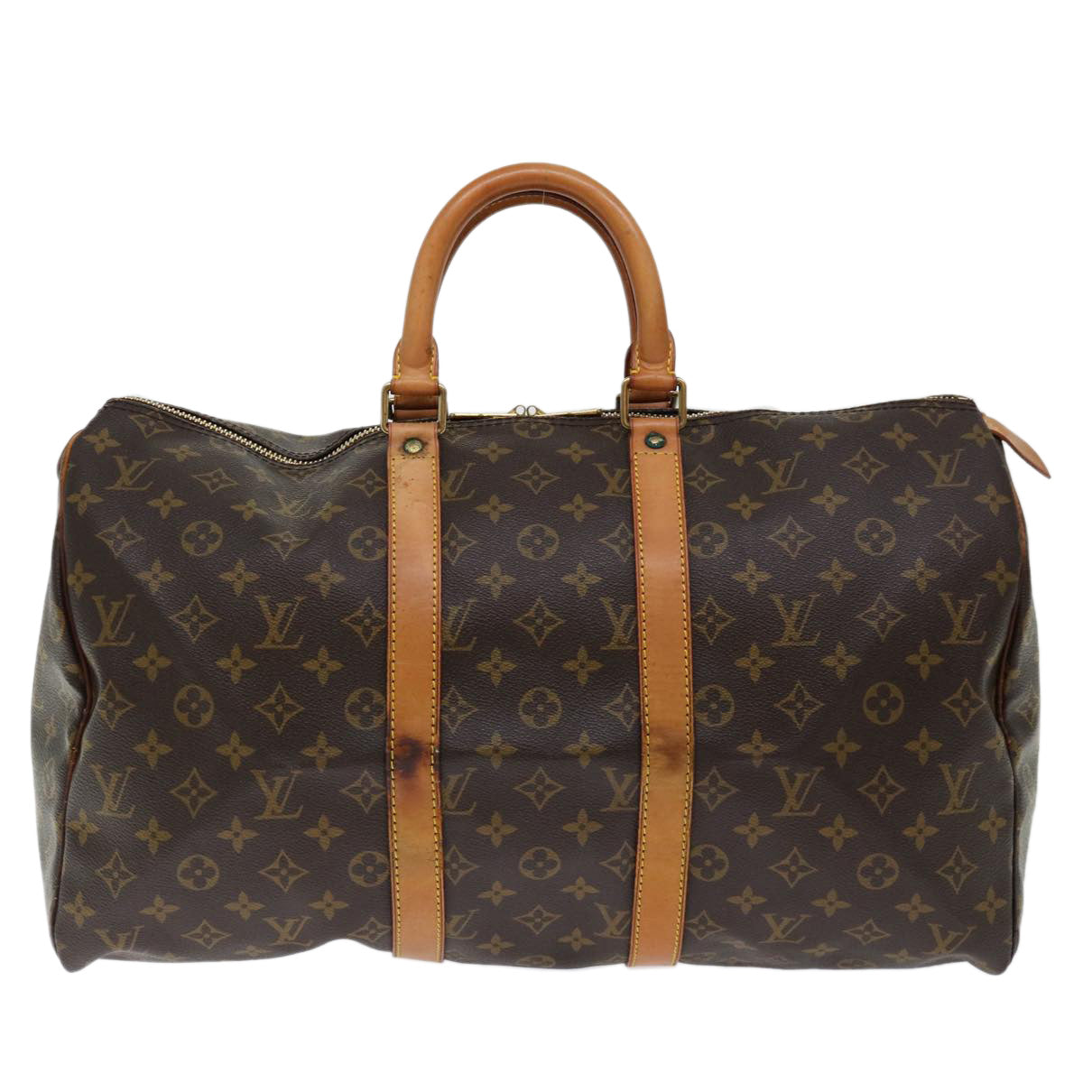 LOUIS VUITTON Monogram Keepall 45 Boston Bag M41428 LV yk11714