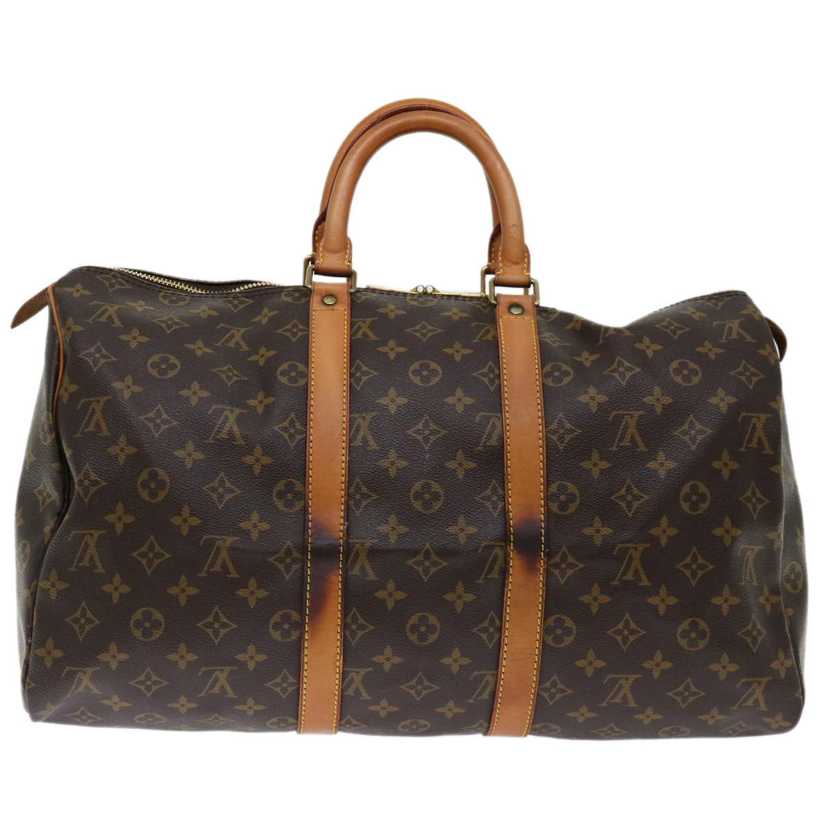 LOUIS VUITTON Monogram Keepall 45 Boston Bag M41428 LV yk11714