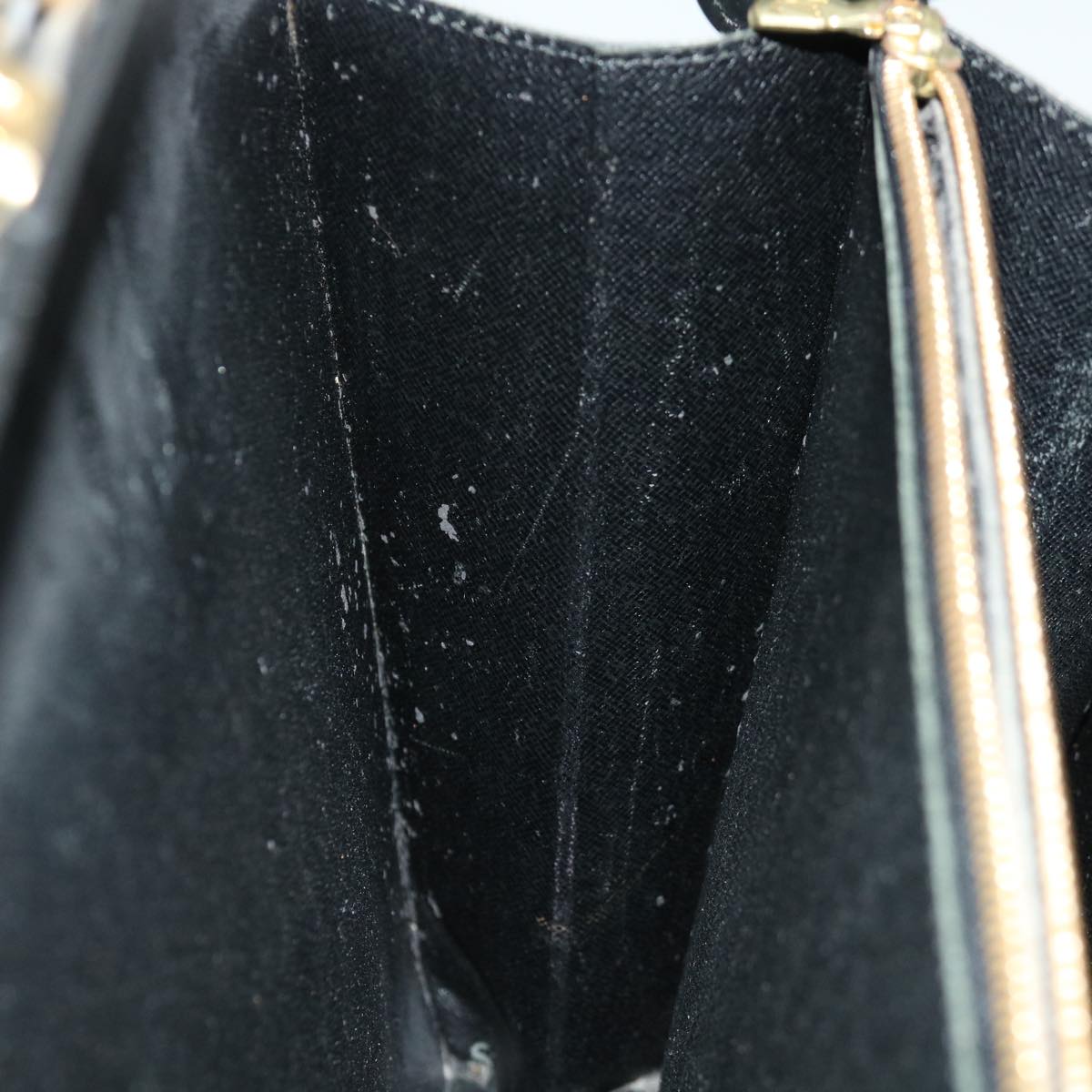 LOUIS VUITTON Epi Serviette Fermoir Business Bag Black M54352 LV yk11717
