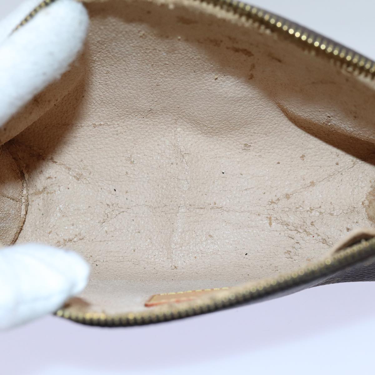 LOUIS VUITTON Monogram Pochette Cosmetic PM Cosmetic Pouch M47515 yk11724