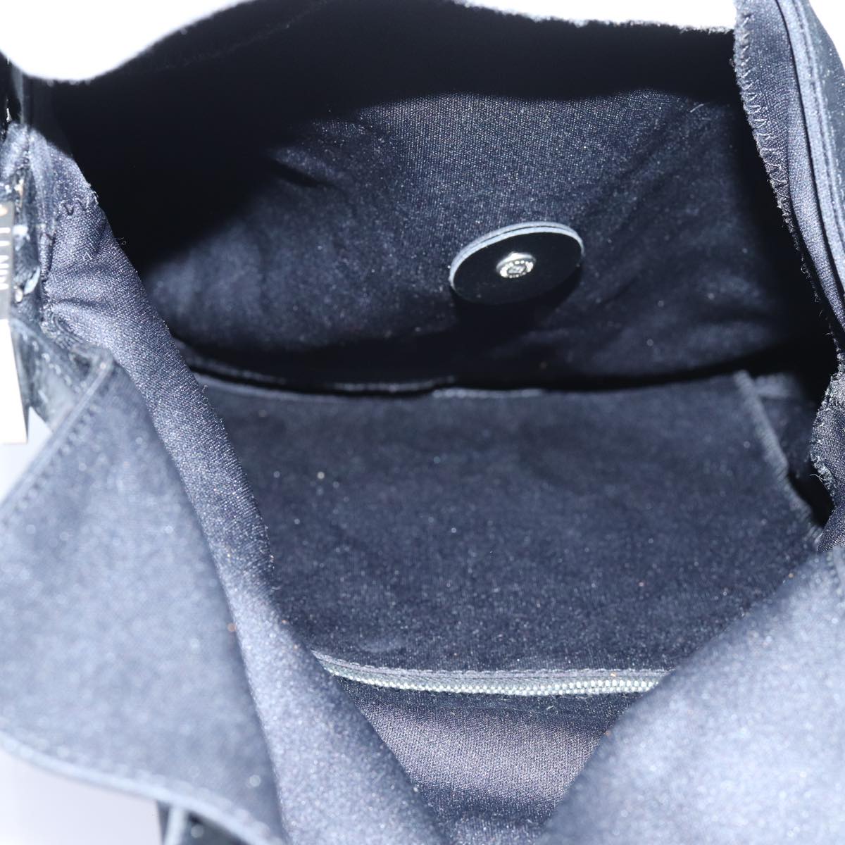 FENDI Mamma Baguette Shoulder Bag Nylon Black yk11728