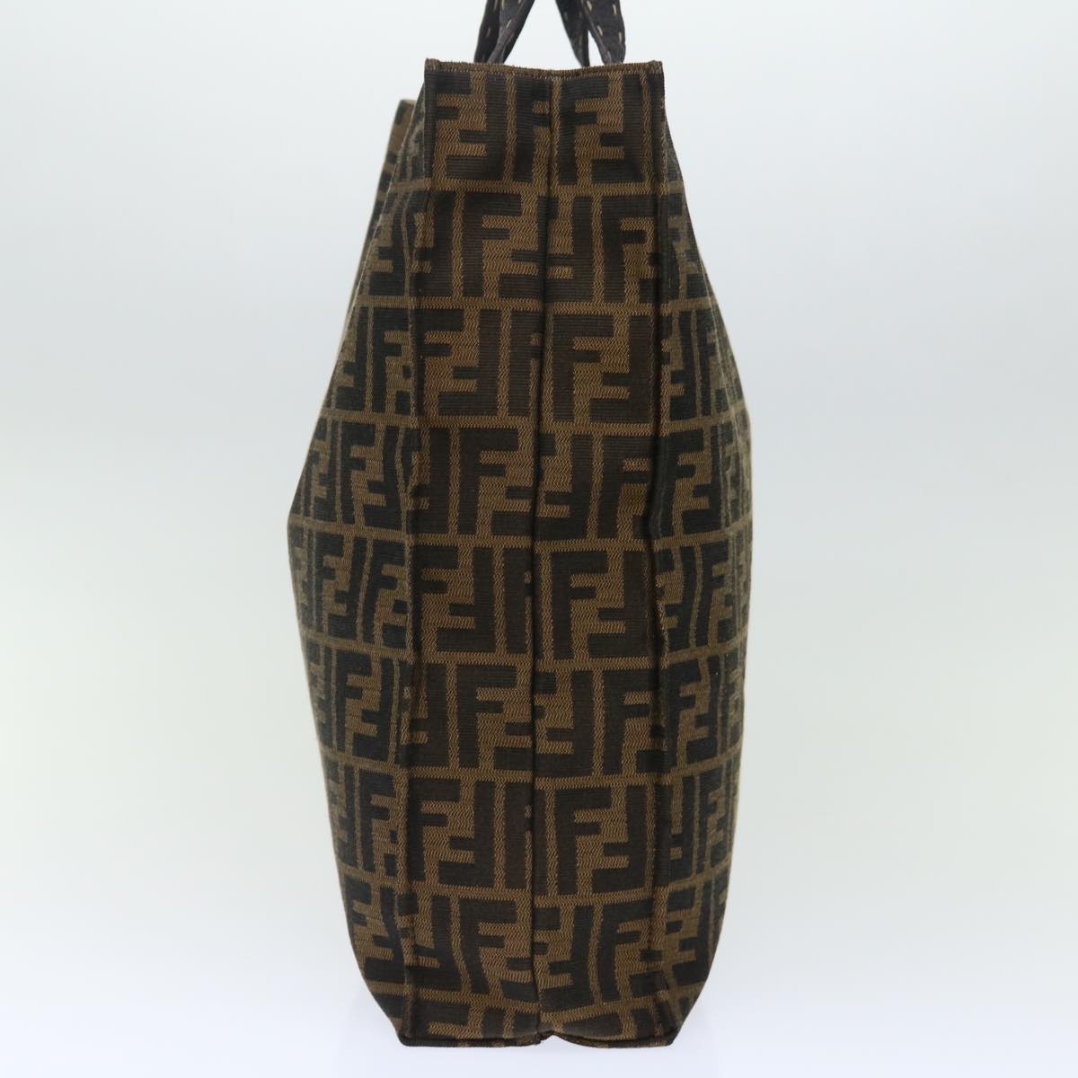 FENDI Zucca Canvas Hand Bag Brown yk11733