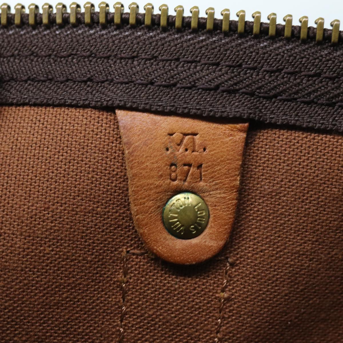 LOUIS VUITTON Monogram Keepall 55 Boston Bag M41424 LV yk11738