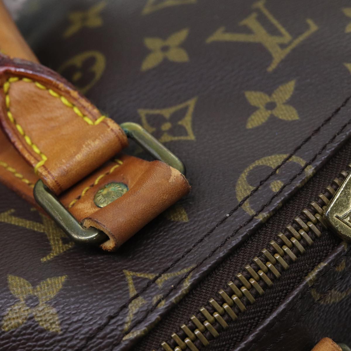 LOUIS VUITTON Monogram Keepall 55 Boston Bag M41424 LV yk11738