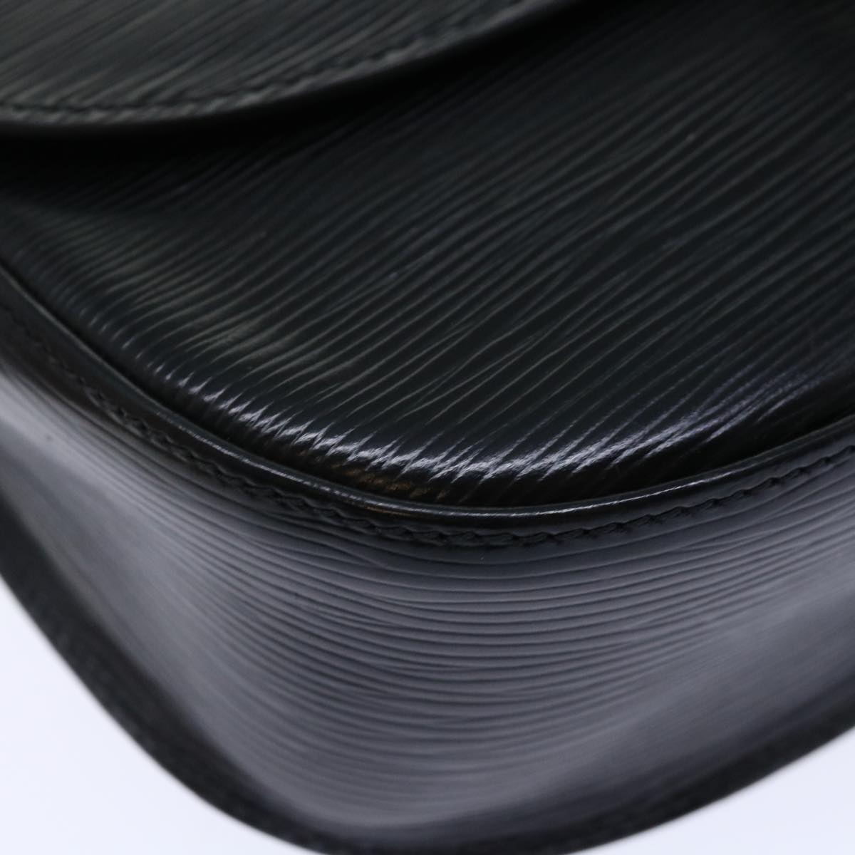 LOUIS VUITTON Epi Saint Cloud GM Shoulder Bag Black M52192 LV yk11746