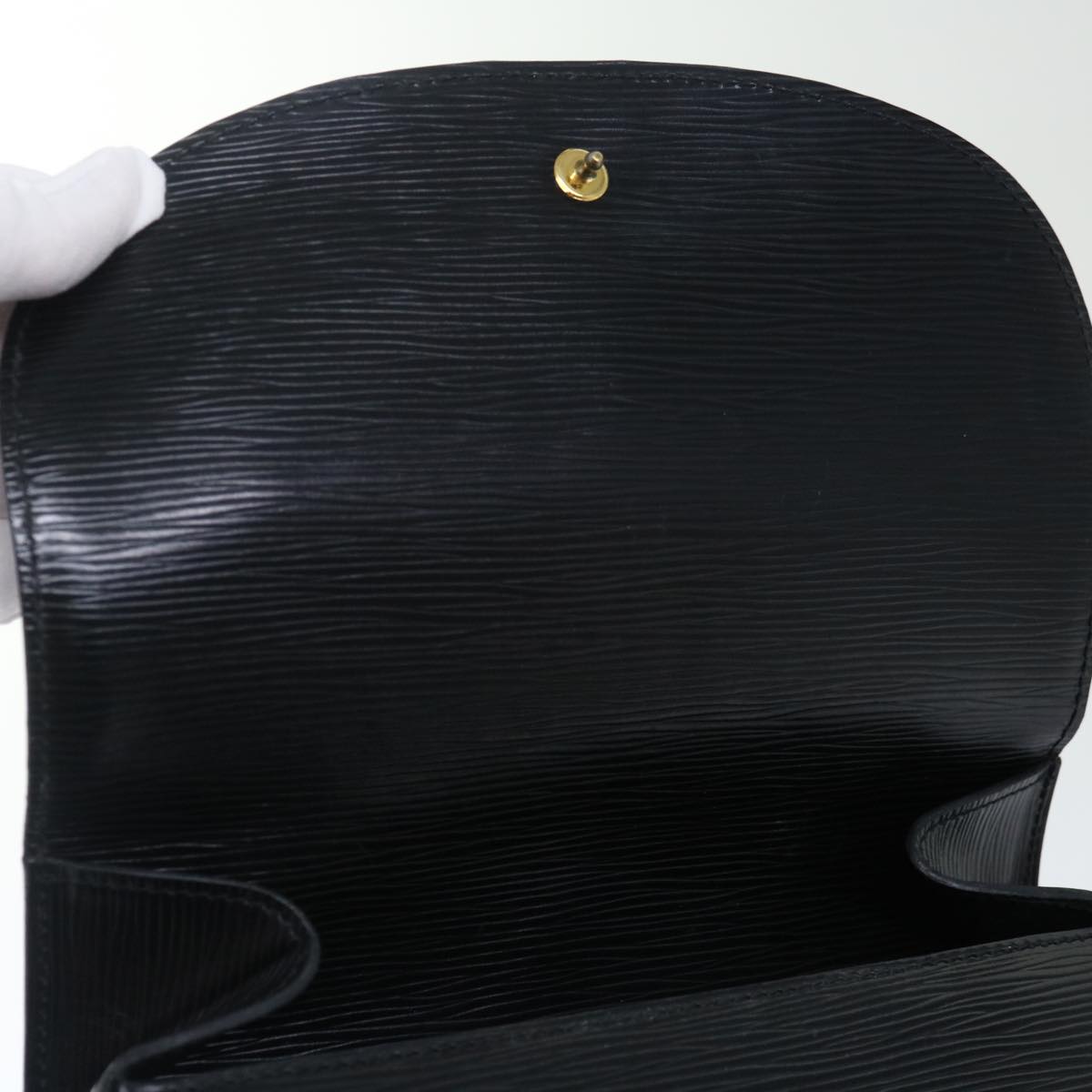 LOUIS VUITTON Epi Saint Cloud GM Shoulder Bag Black M52192 LV yk11746
