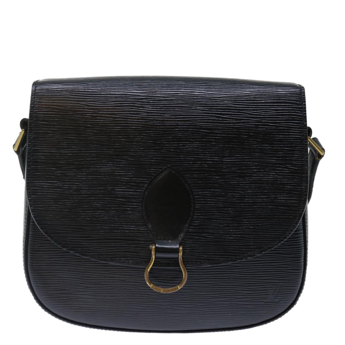 LOUIS VUITTON Epi Saint Cloud GM Shoulder Bag Black M52192 LV yk11746