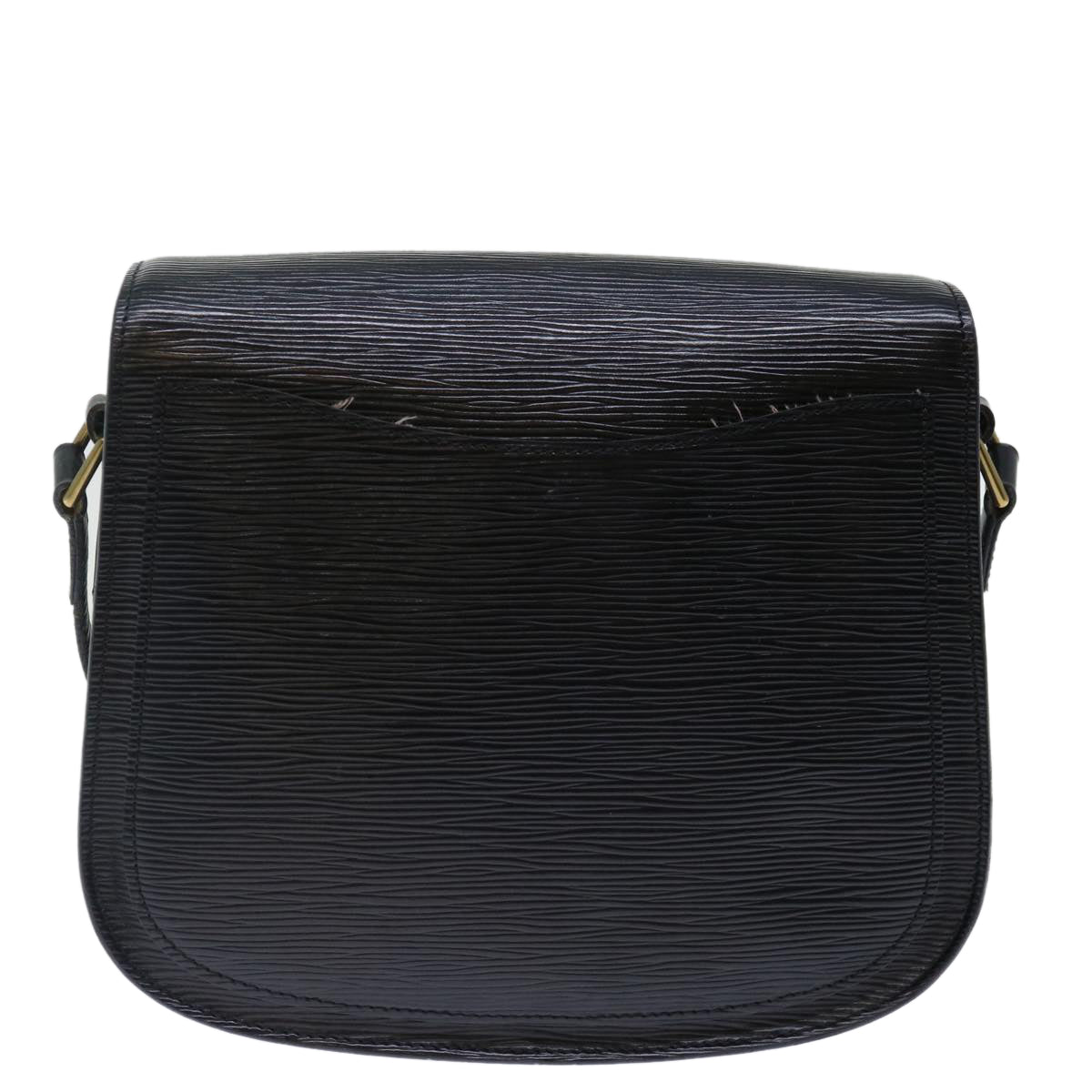 LOUIS VUITTON Epi Saint Cloud GM Shoulder Bag Black M52192 LV yk11746