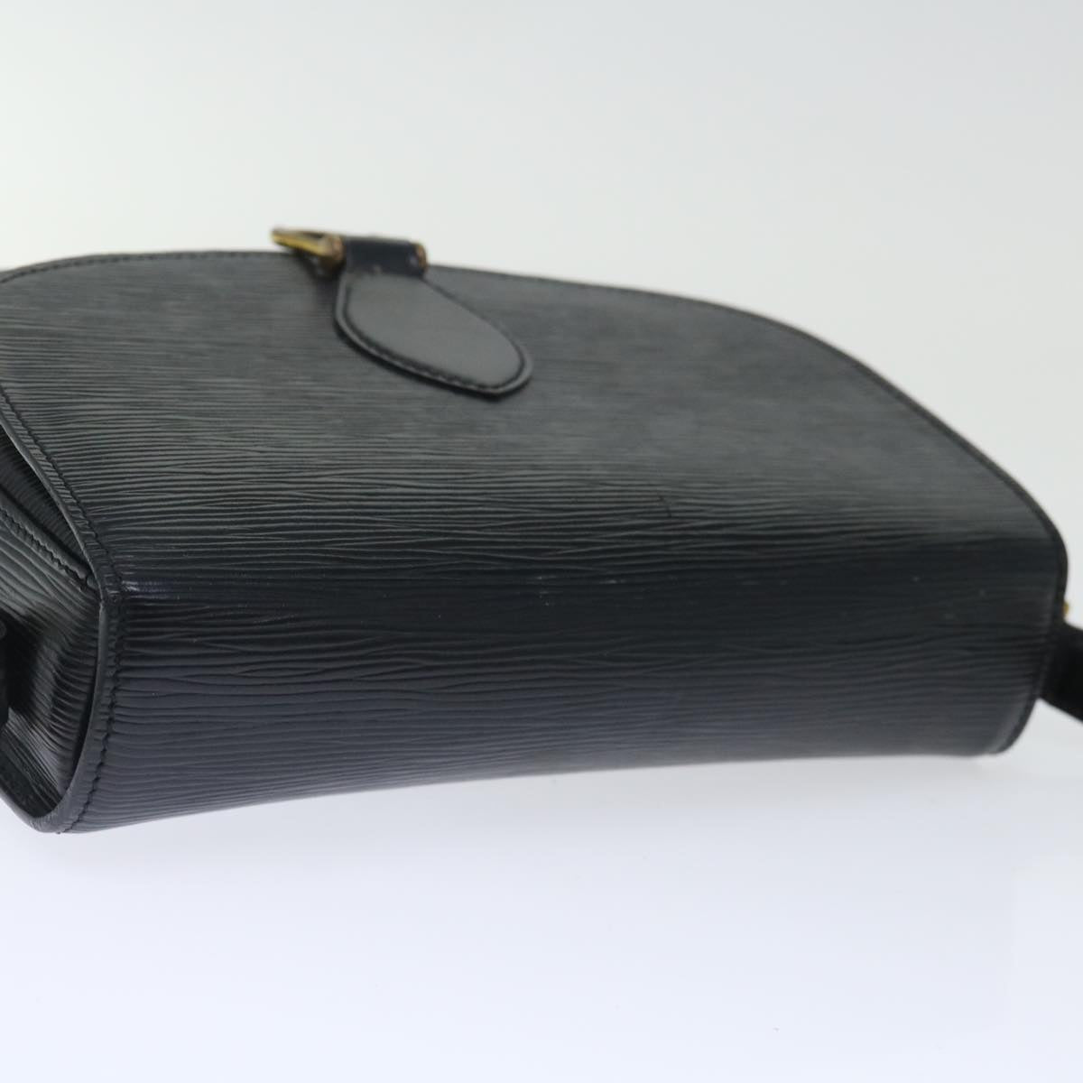 LOUIS VUITTON Epi Saint Cloud GM Shoulder Bag Black M52192 LV yk11746