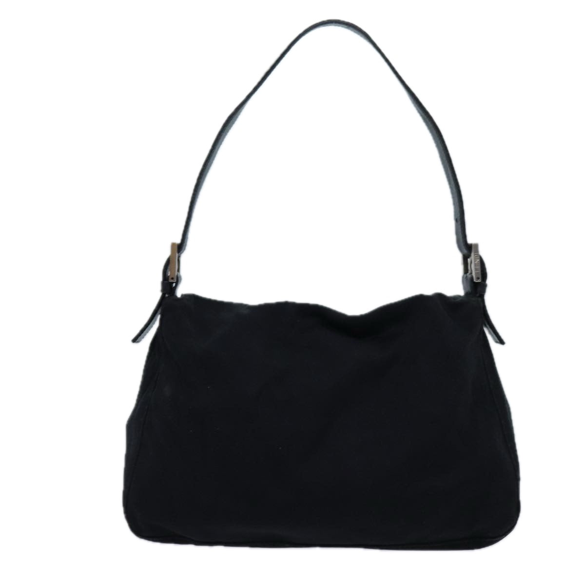 FENDI Mamma Baguette Shoulder Bag Nylon Black yk11760