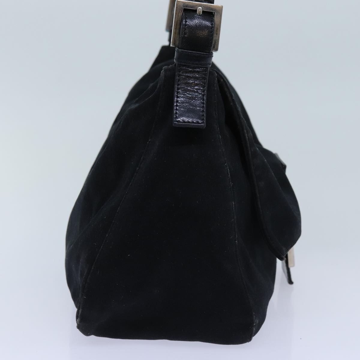 FENDI Mamma Baguette Shoulder Bag Nylon Black yk11760